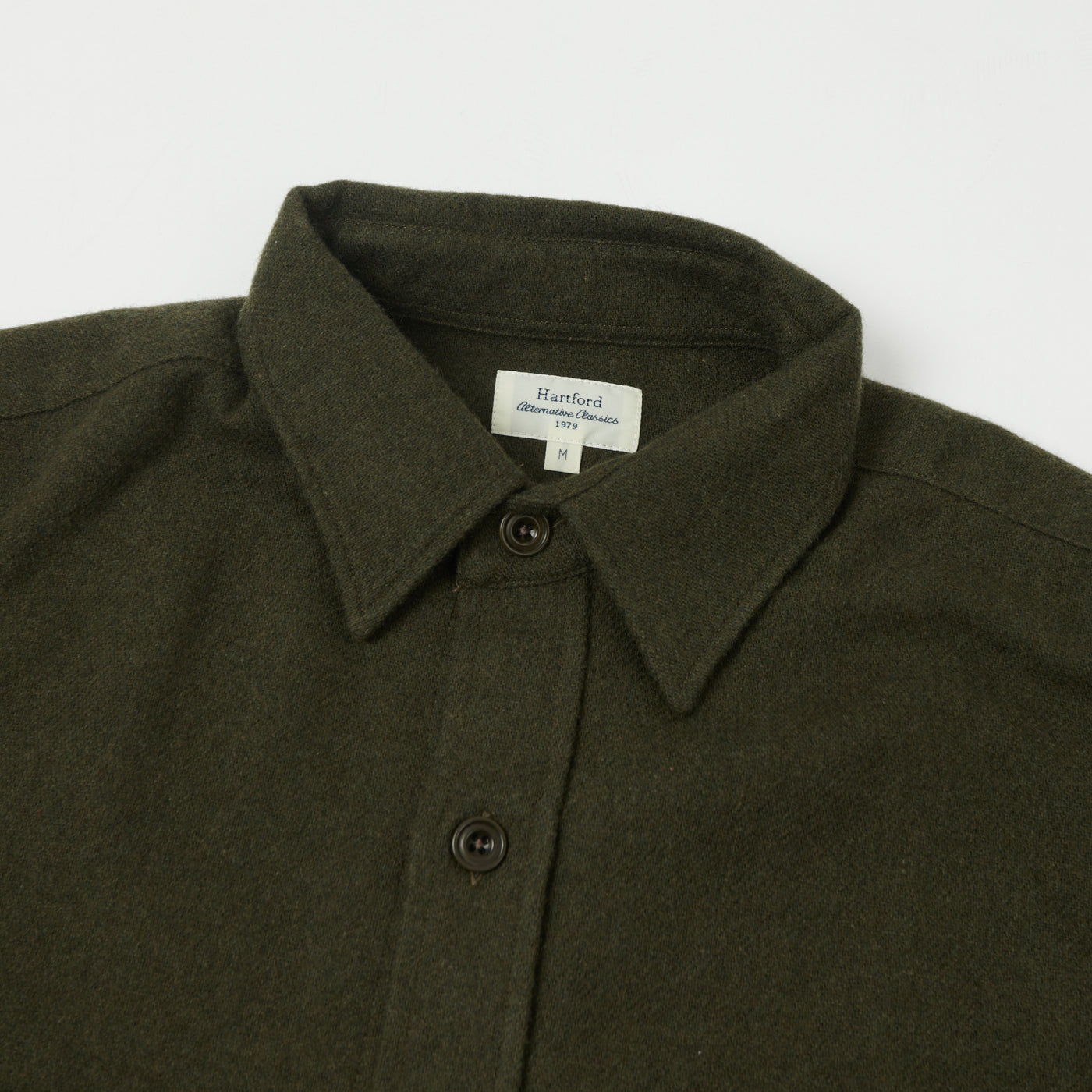 Hartford 'Percey' Wool Shirt - Army