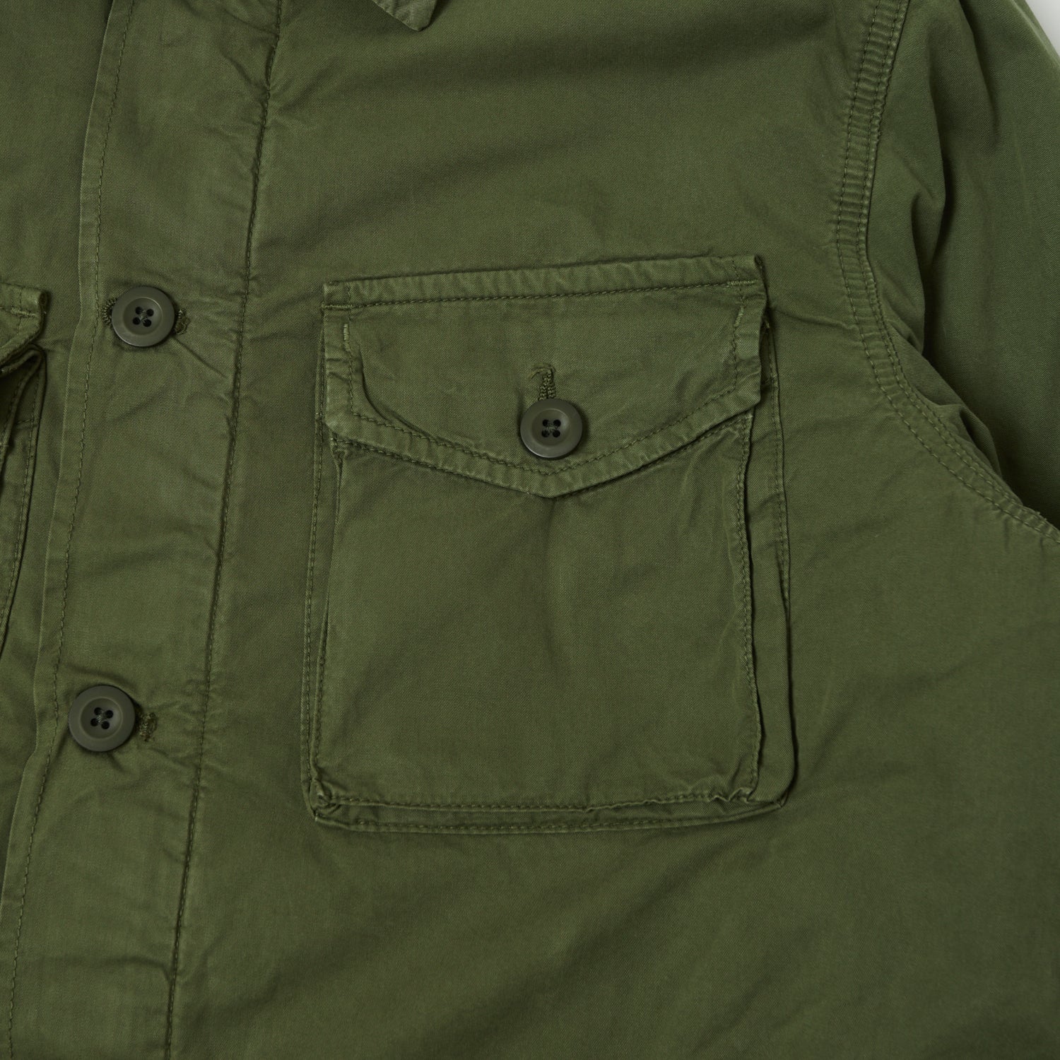 Hartford 'Jonah' Military Workers Jacket - Army Green