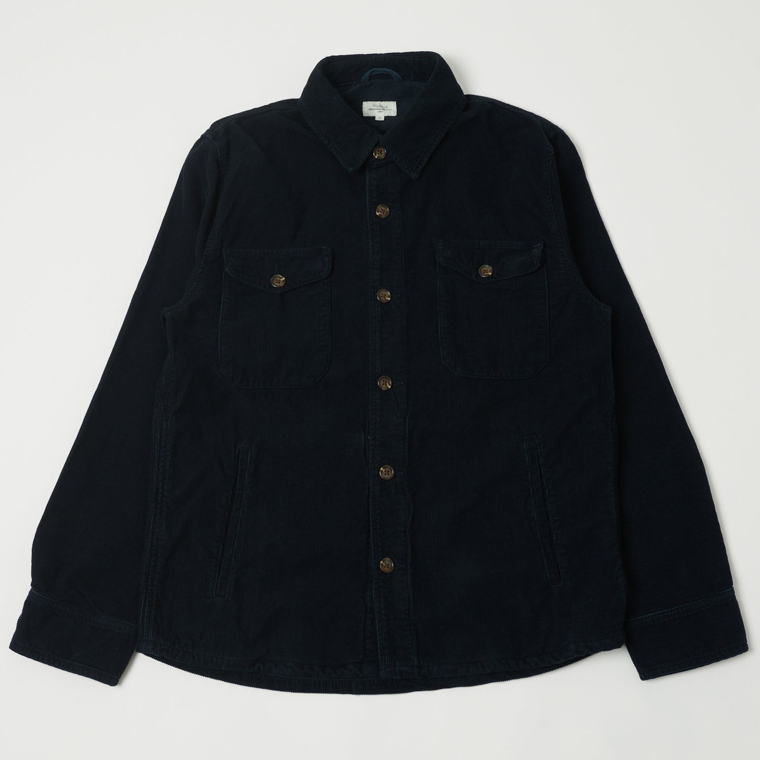 Hartford 'Joyce' Corduroy Work Shirt - Navy