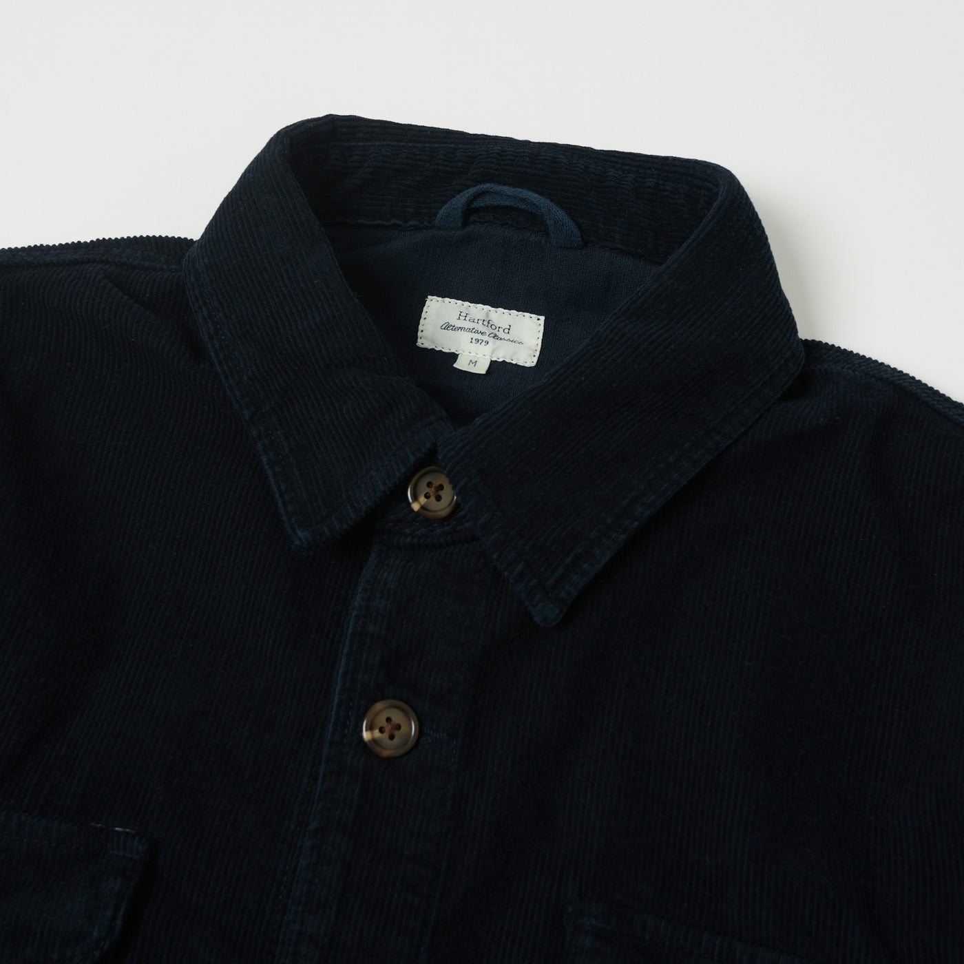 Hartford 'Joyce' Corduroy Work Shirt - Navy