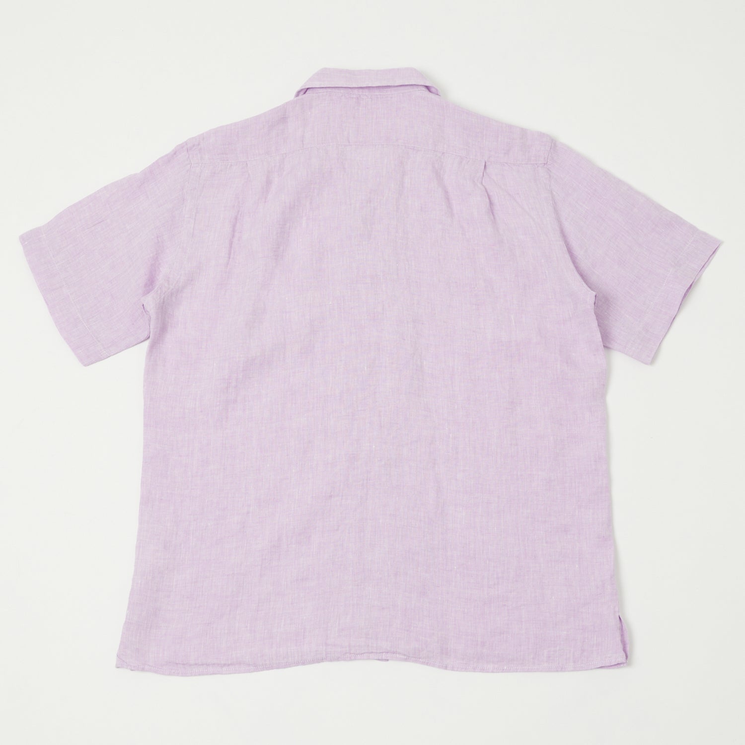 Hartford 'Palm' Camp Collar Linen Shirt - Violet