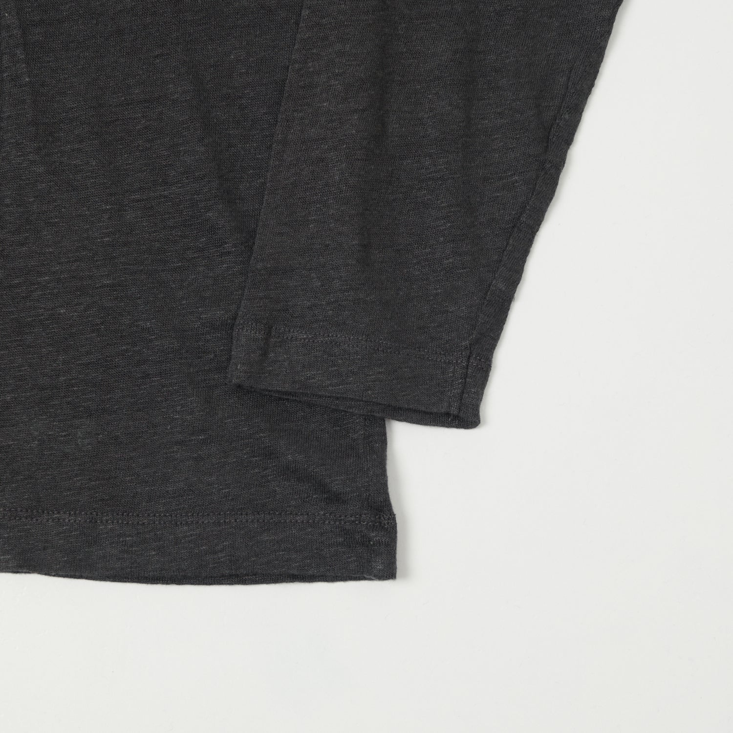 Hartford Linen Henley - Charcoal