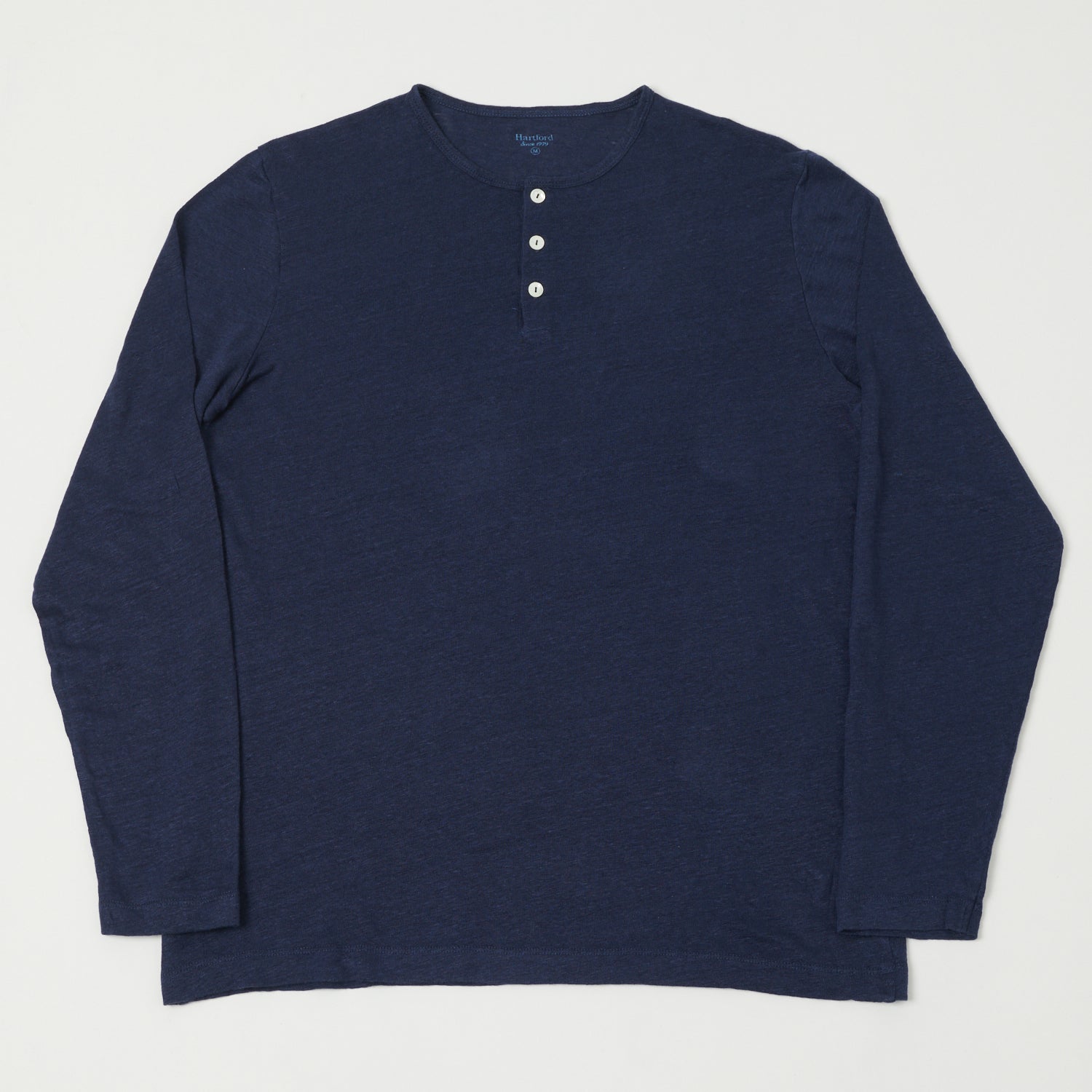 Hartford Linen Henley - Indigo