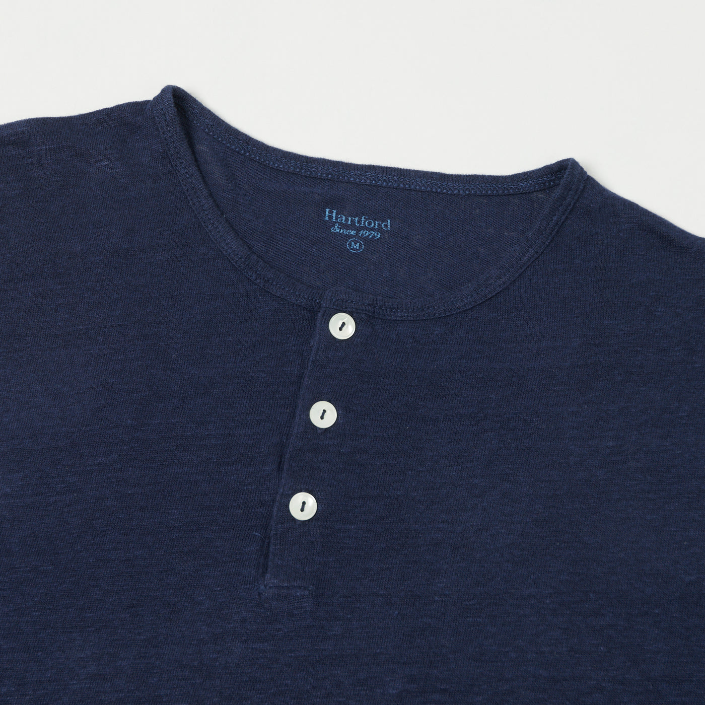 Hartford Linen Henley - Indigo