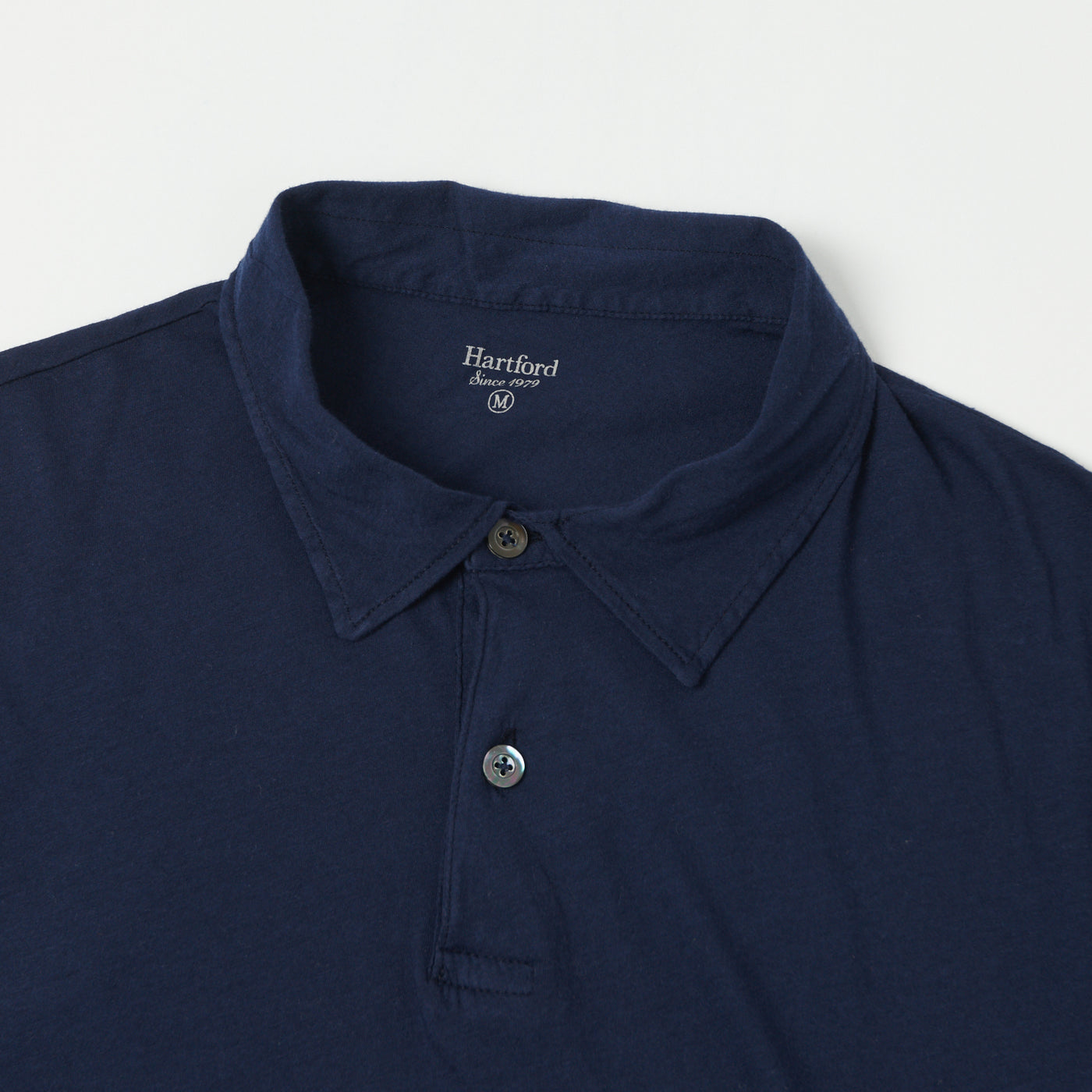 Hartford Lightweight Jersey Polo Shirt - Navy