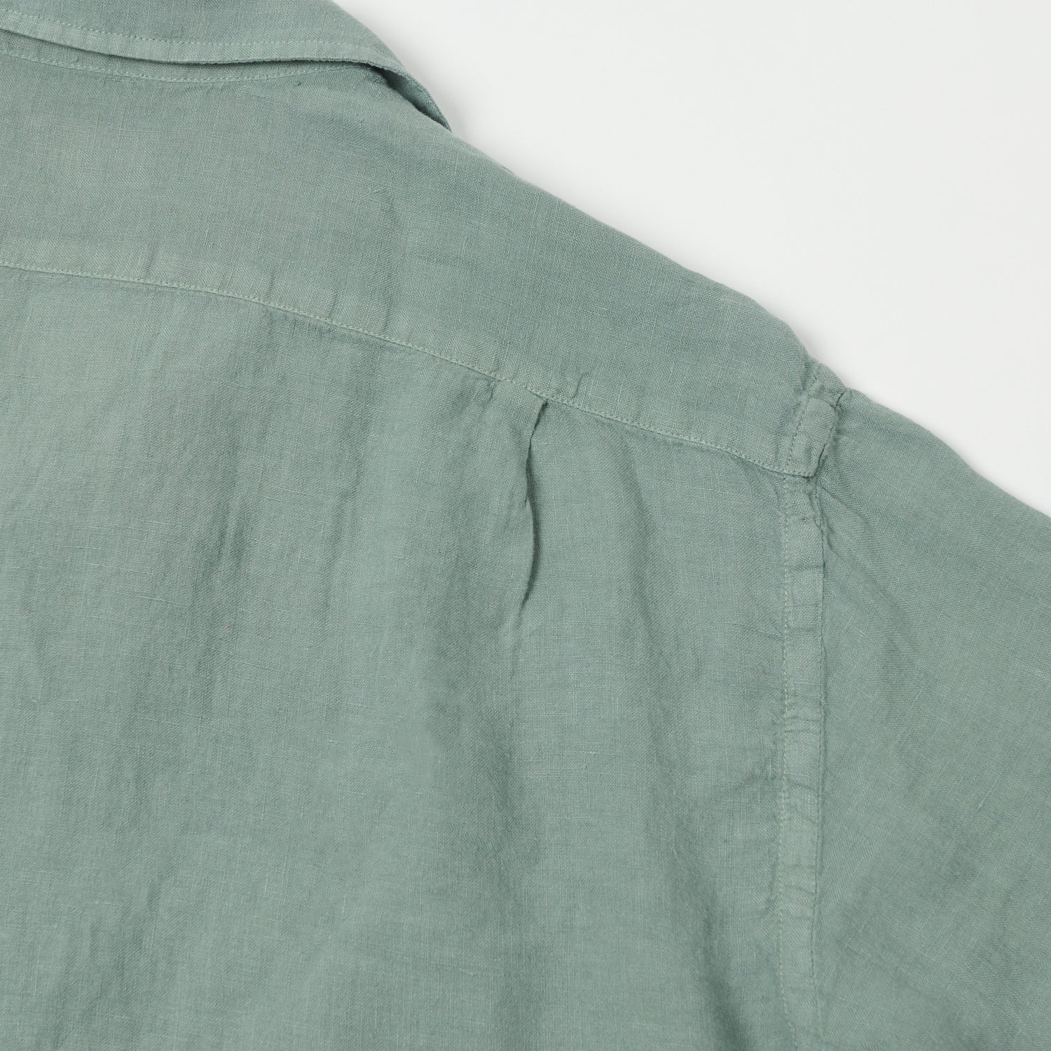 Hartford 'Palm' Camp Collar Linen Shirt - Cactus