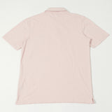 Hartford AZ71303 Slub Short Sleeve Jersey Polo - Faded Pink