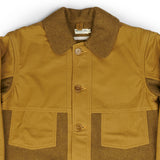 Heller's Cafe Red Head Wool & Cotton Cruiser Jacket Beige/Olive