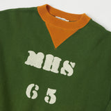 Heller's Cafe MHS 65 Print Sweatshirt Green/Orange