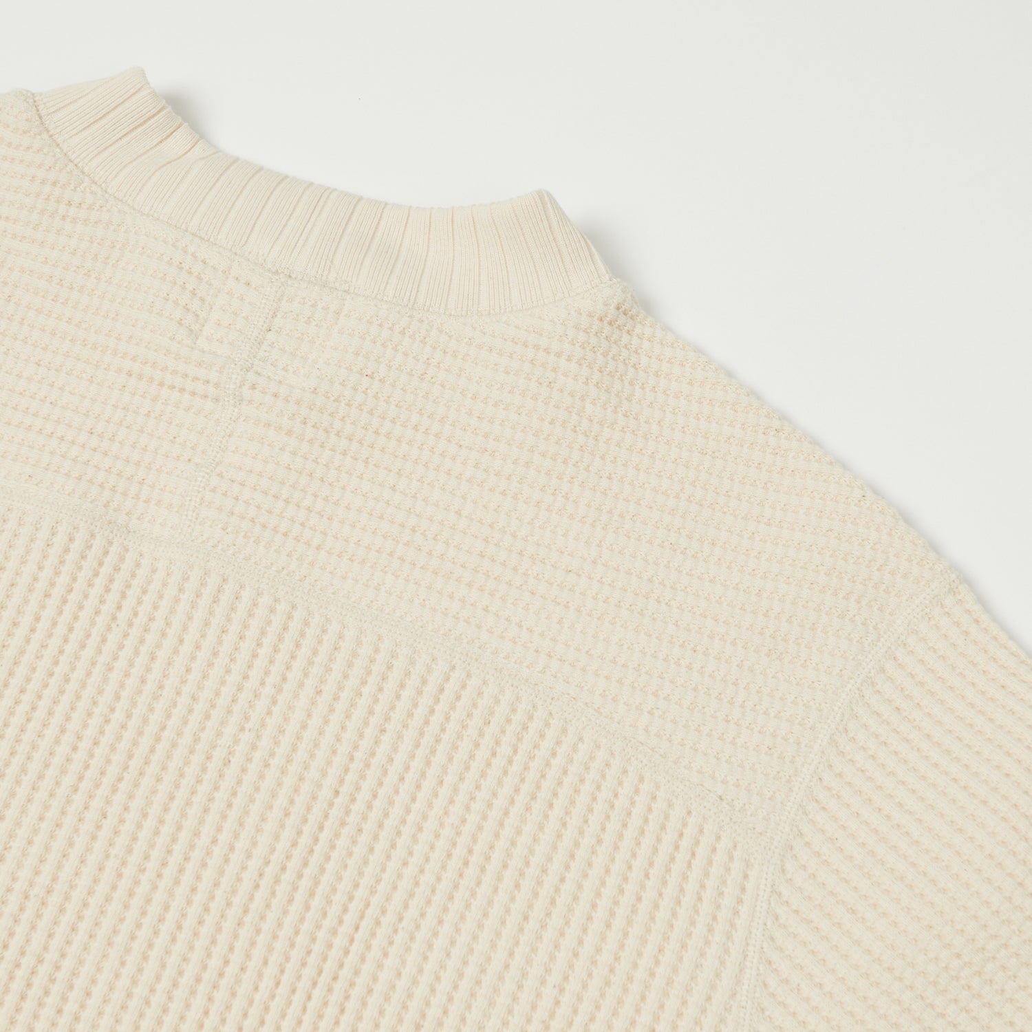 Jackman Midneck Waffle Sweatshirt - Ivory