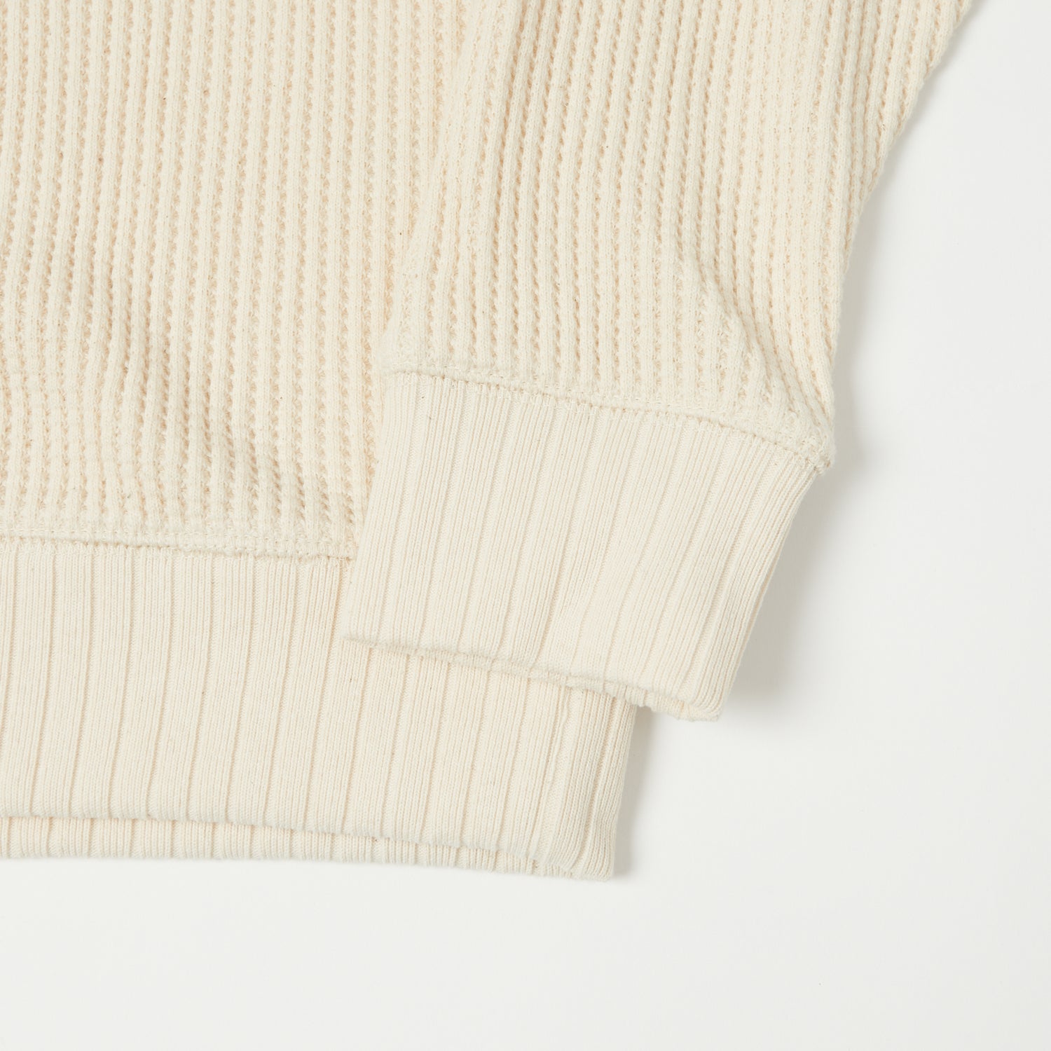 Jackman Midneck Waffle Sweatshirt - Ivory