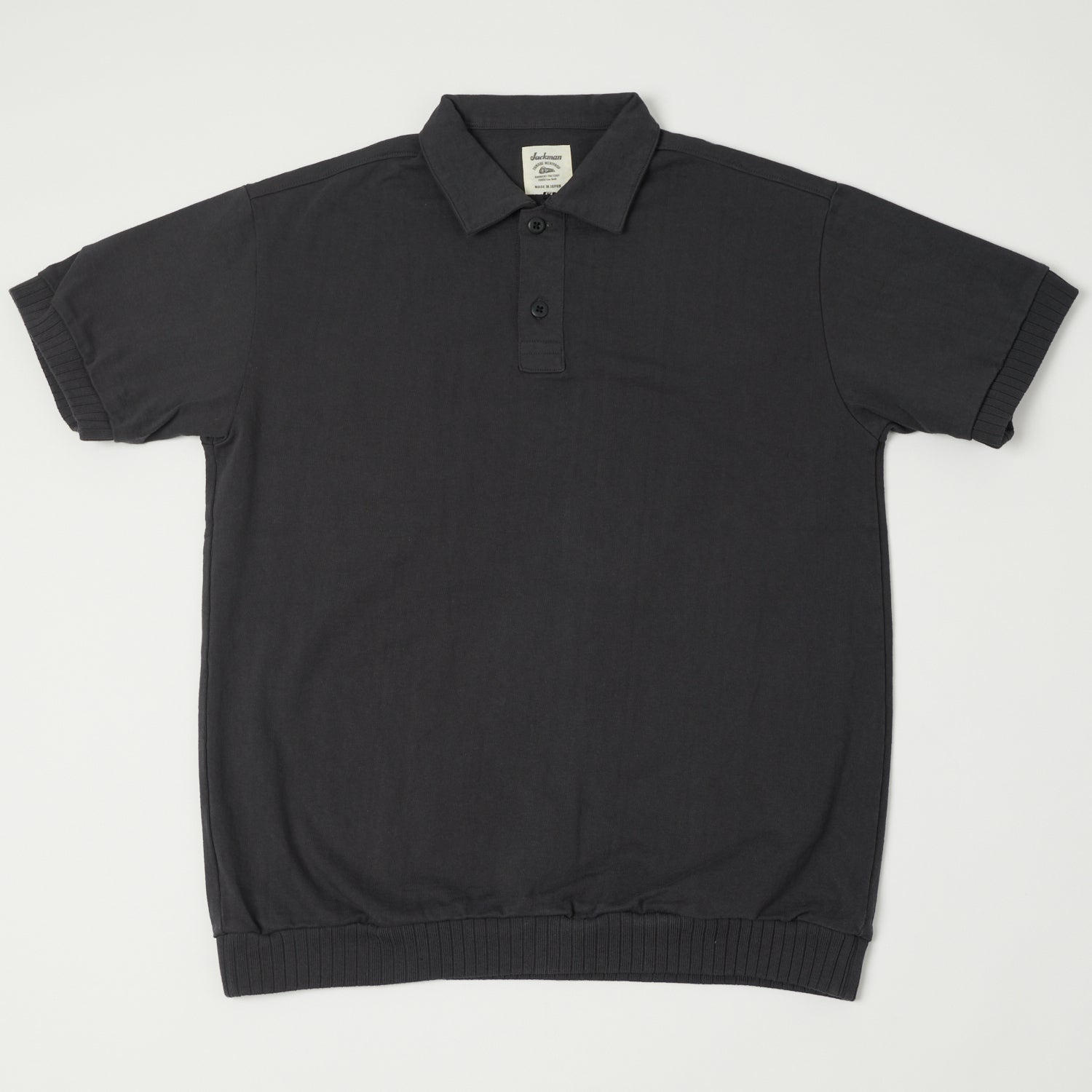 Jackman Dotsume Owners Polo Shirt - Charcoal