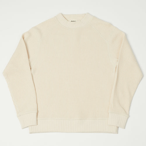 Jackman Midneck Waffle Sweatshirt - Ivory