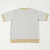 Jackman JM5110 Dotsume Rib Tee - Iceberg/Butter