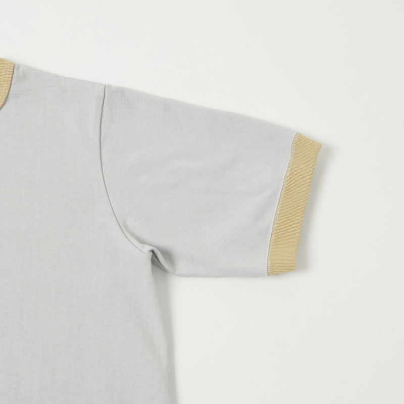 Jackman JM5110 Dotsume Rib Tee - Iceberg/Butter