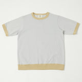 Jackman JM5110 Dotsume Rib Tee - Iceberg/Butter