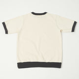 Jackman JM5110 Dotsume Rib Tee - Ecru/Ink Black