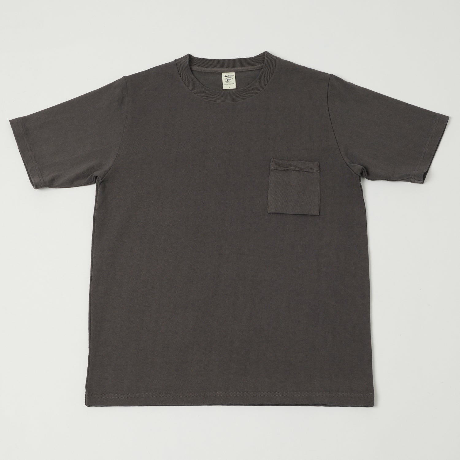 Jackman Dotsume Pocket T-Shirt - Gunmetal