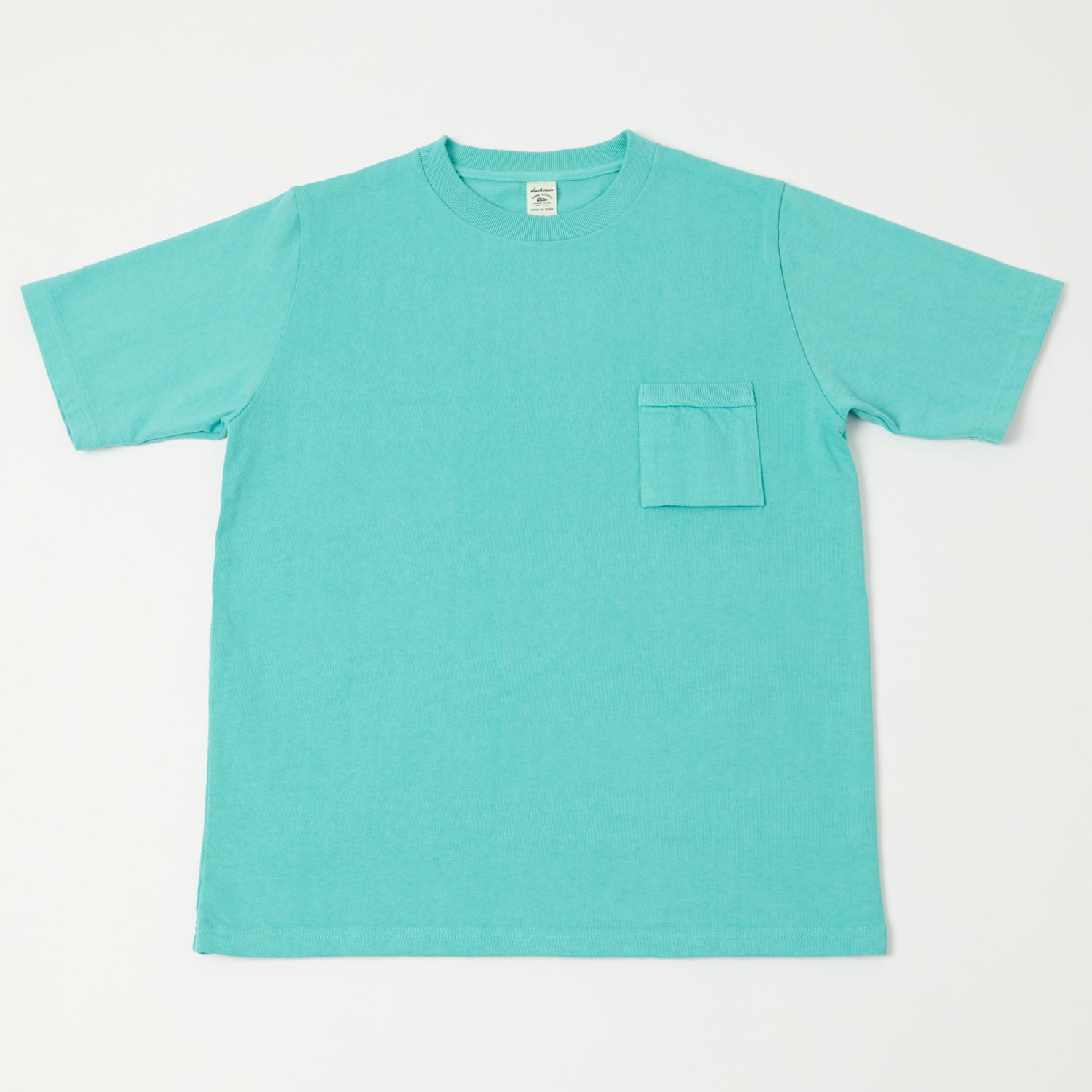 Jackman Dotsume Pocket T-Shirt - Turquoise Blue