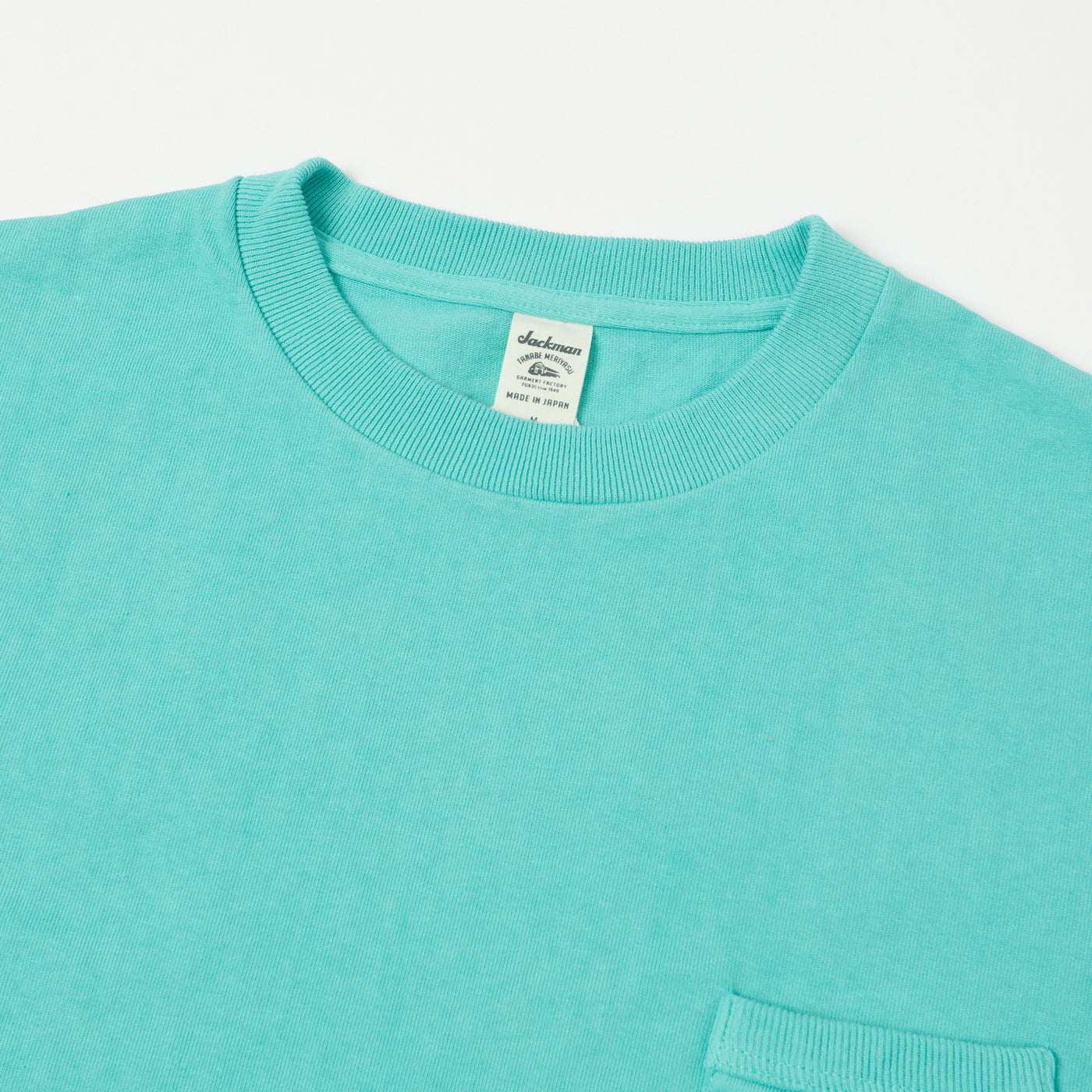 Jackman Dotsume Pocket T-Shirt - Turquoise Blue