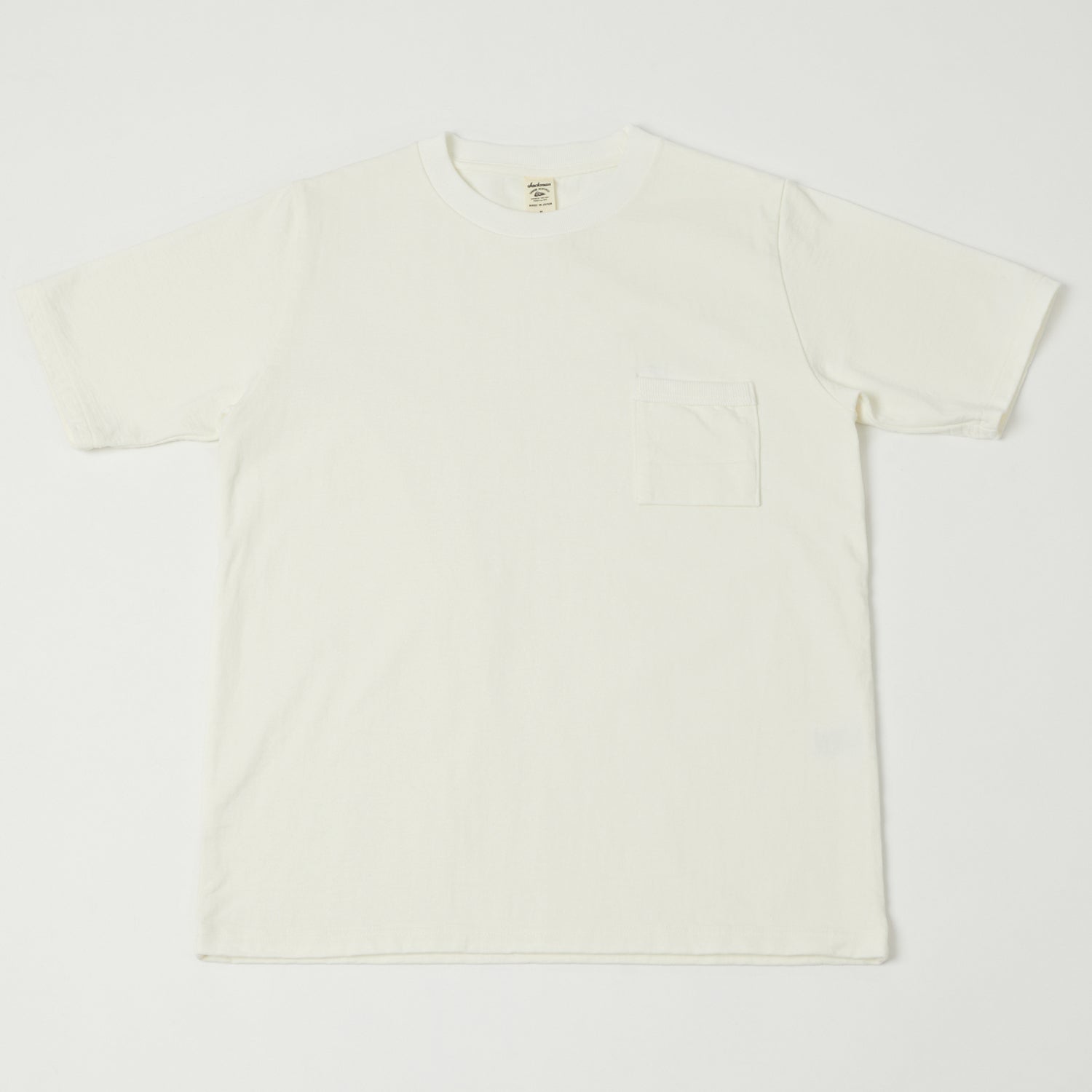 Jackman Dotsume Pocket T-Shirt - Off White