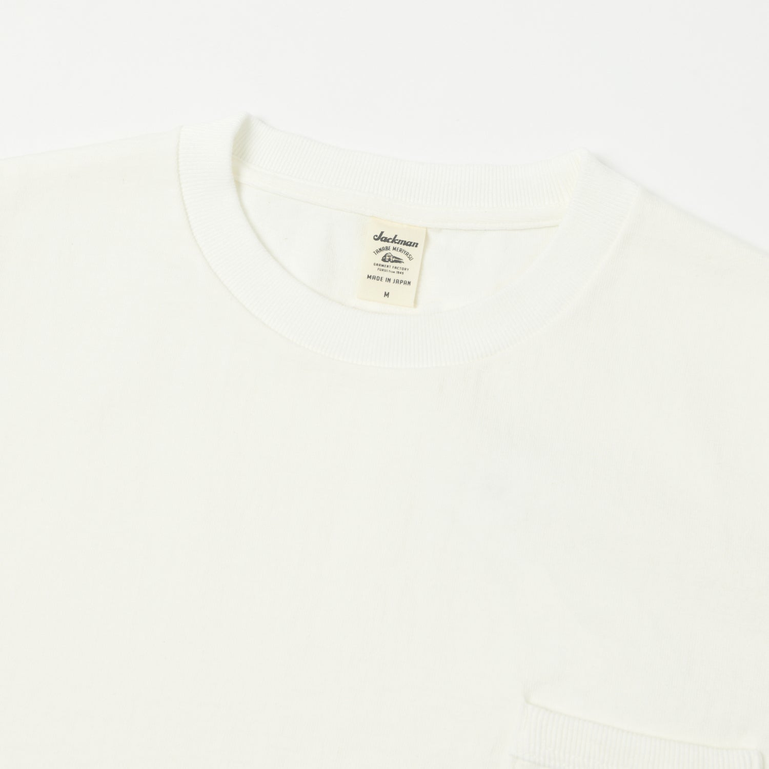 Jackman Dotsume Pocket T-Shirt - Off White