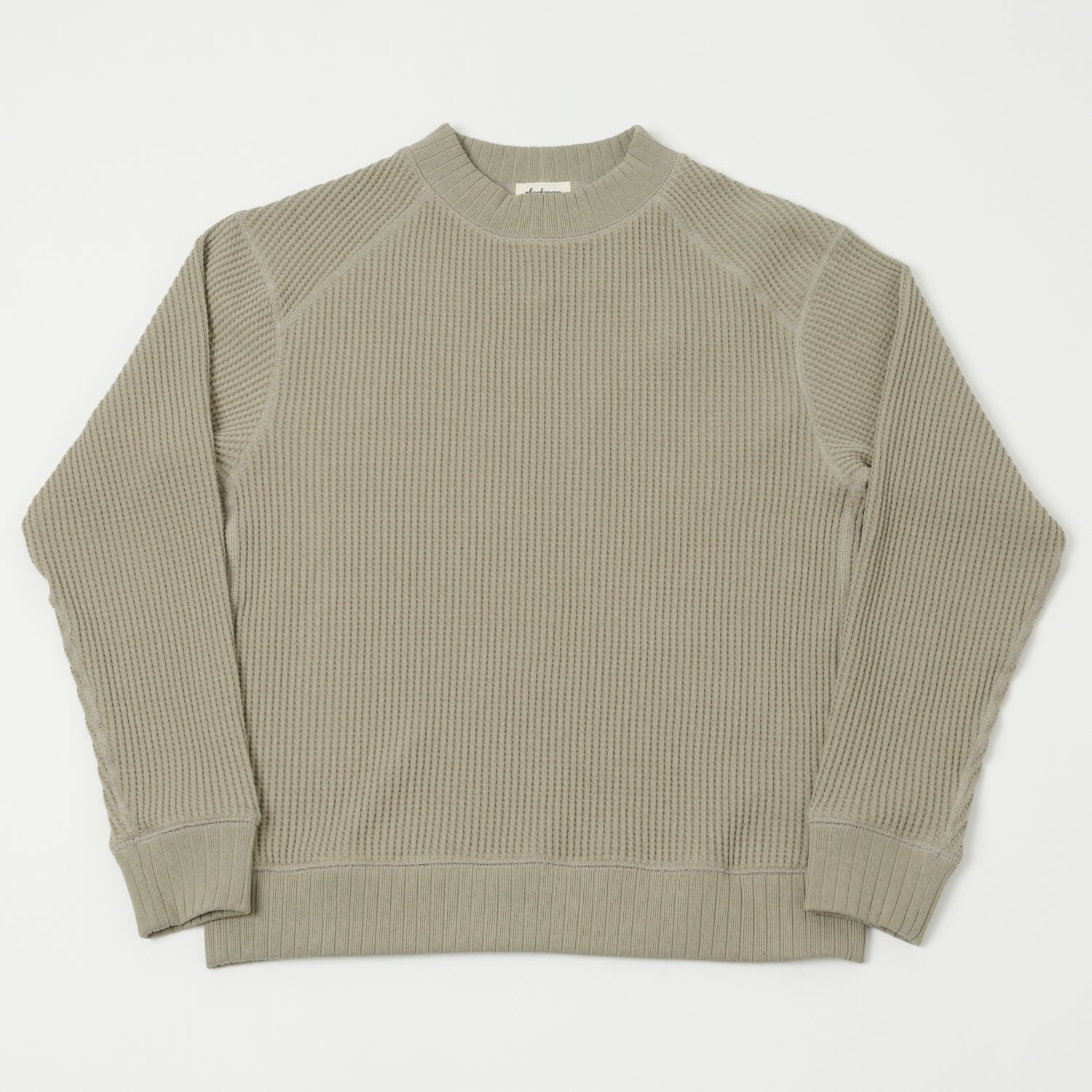 Jackman Midneck Waffle Sweatshirt - Shadow Khaki – SON OF A STAG