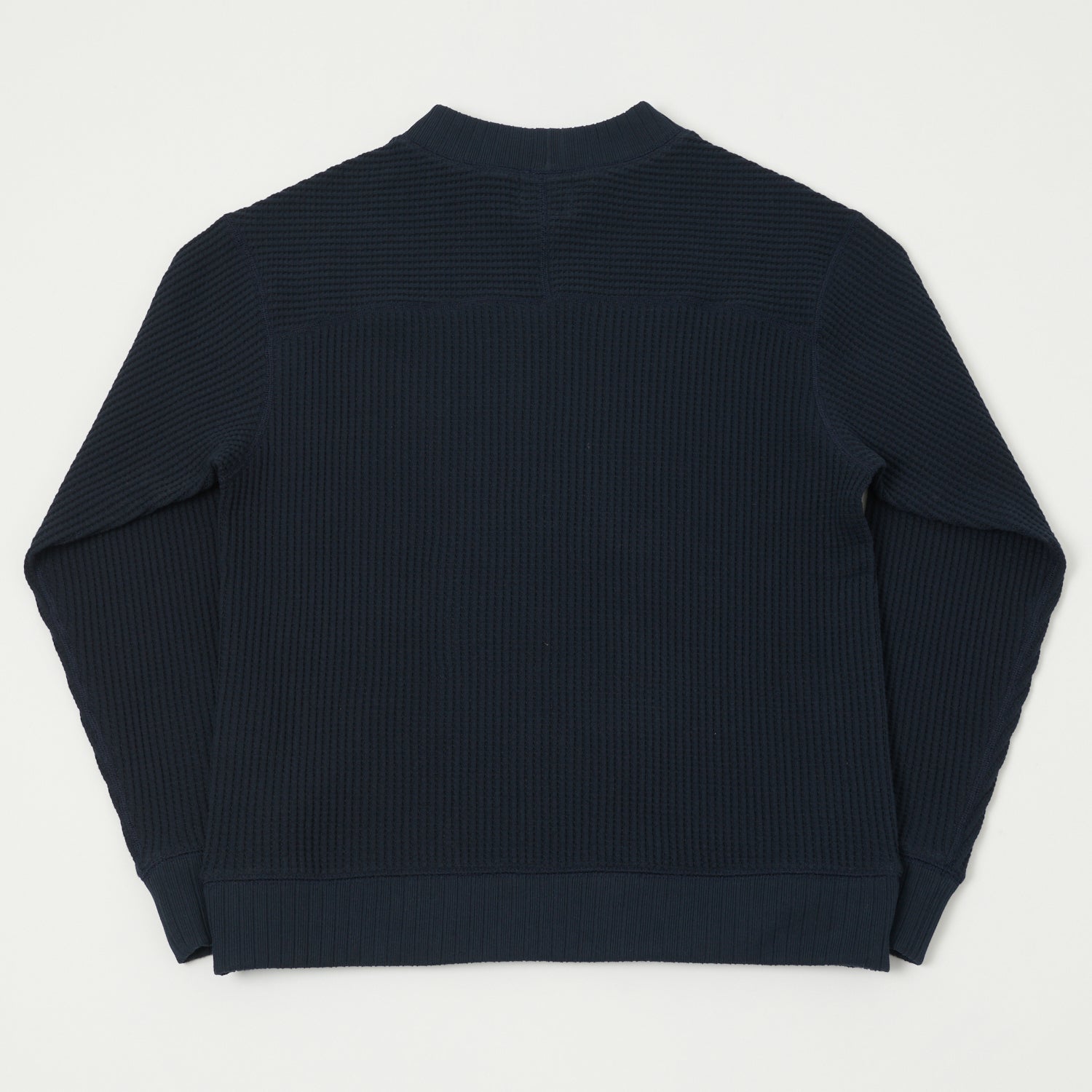 Jackman Midneck Waffle Sweatshirt - Dark Navy