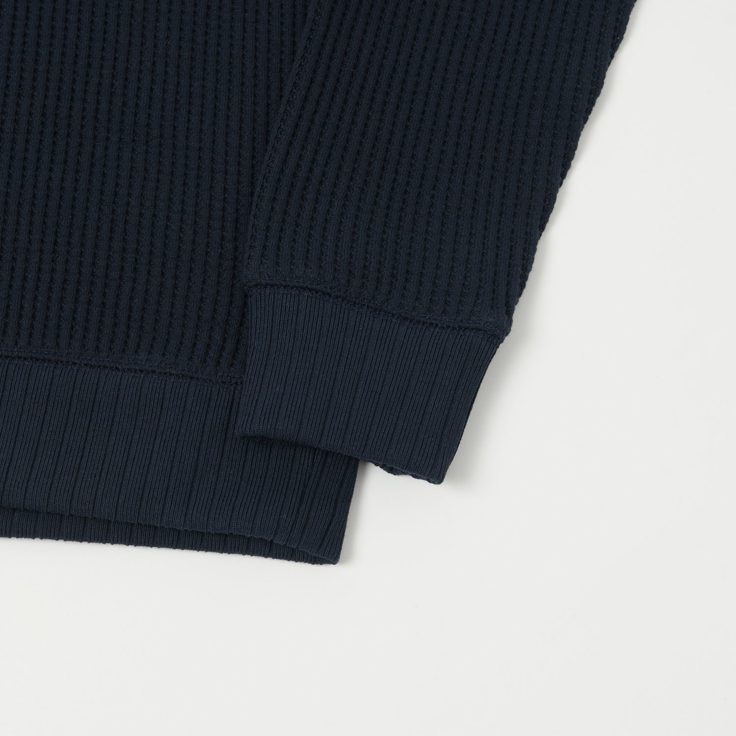 Jackman Midneck Waffle Sweatshirt - Dark Navy