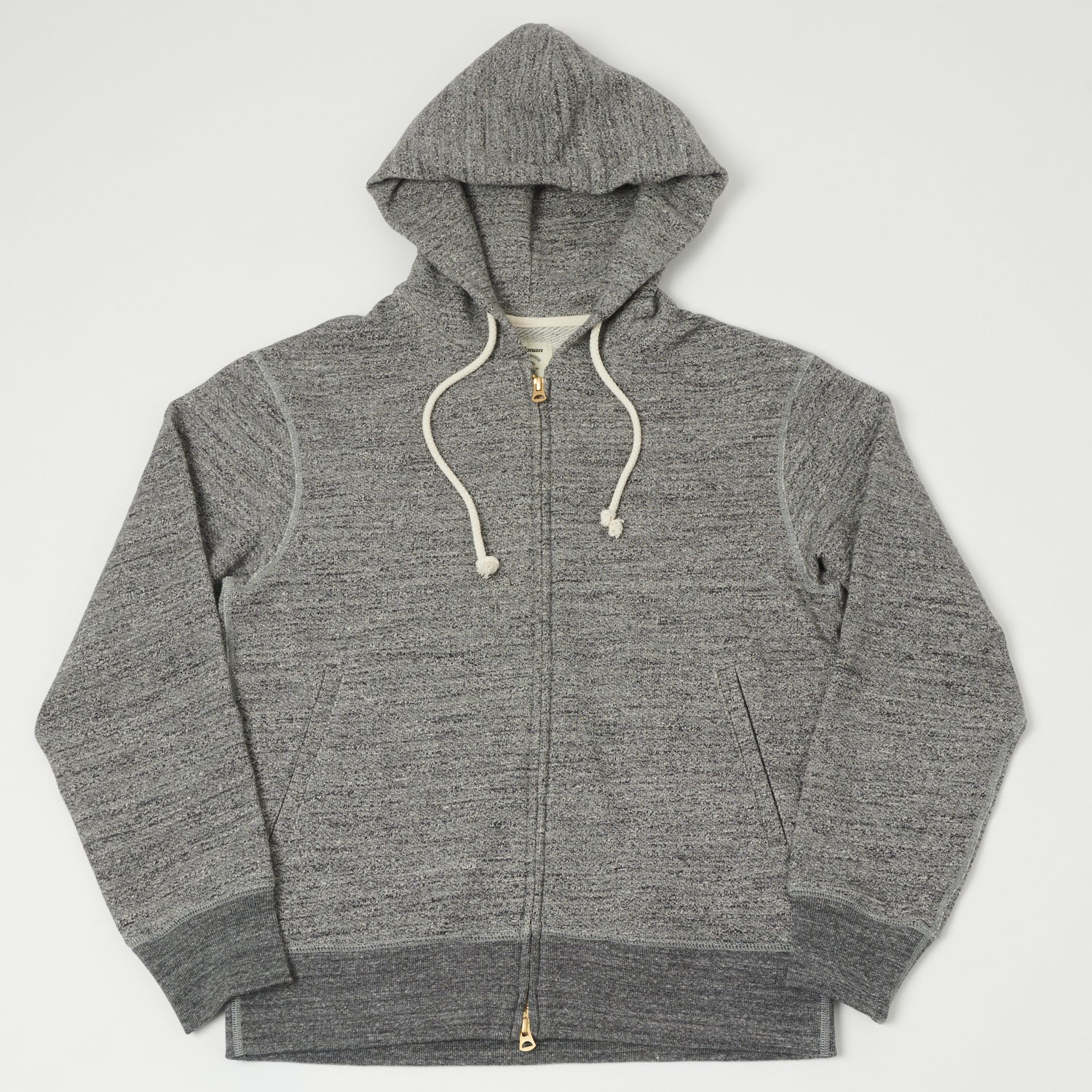 Jackman GG Zip Trough Sweat Parka - Charcoal