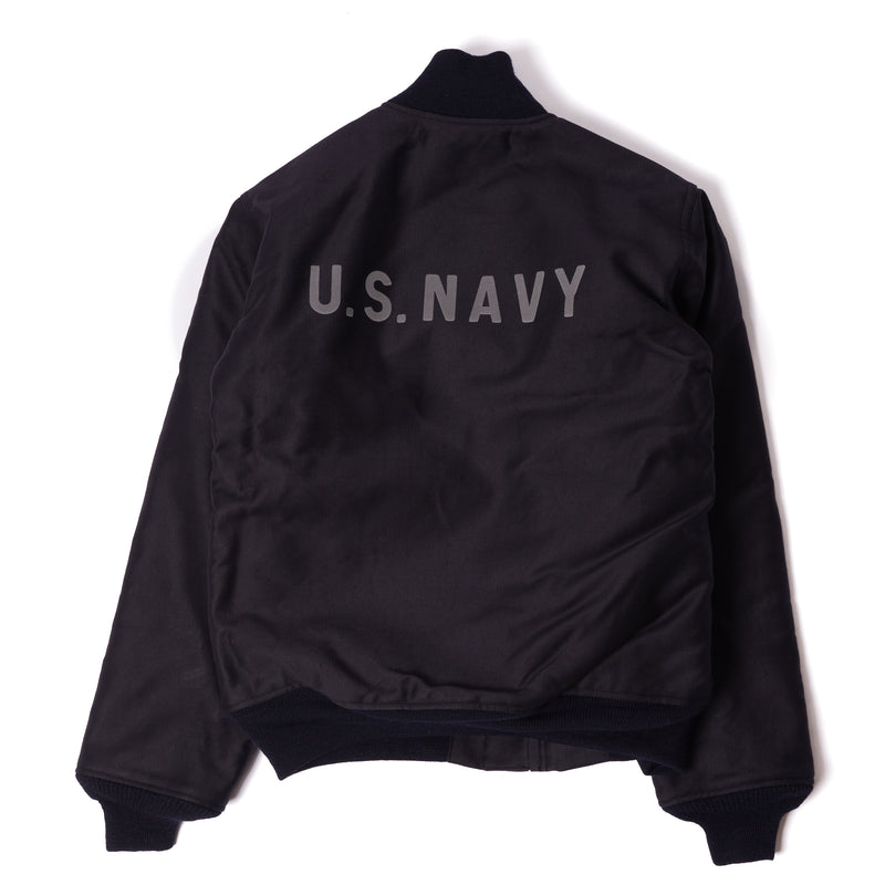 Buzz Rickson's USN Deck Zip Jacket - Navy Demotex