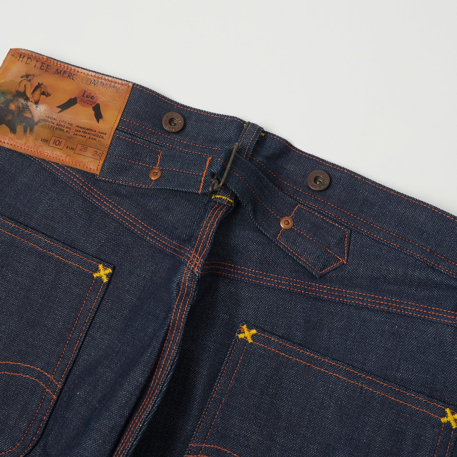Lee Archives 1930 'Real Vintage Cowboy' 101 Wide Straight Jeans - Raw