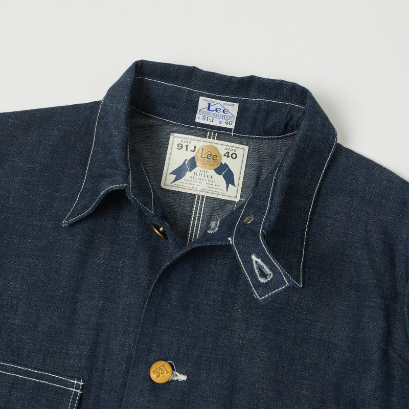 Lee Archives 1940 'Loco' 91J Denim Coverall Jacket - Raw
