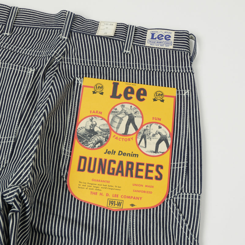 Lee Archives 1949 'Dungaree' 191B Wide Straight Trouser - Hickory Stripe Raw