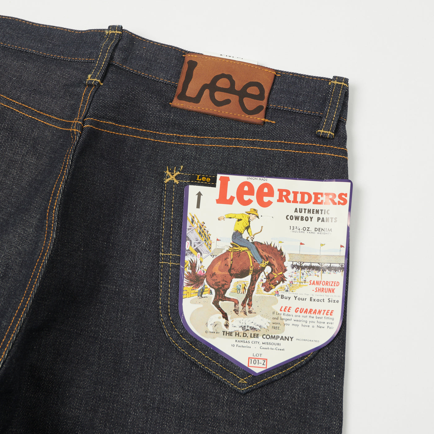 Lee Archives 1952 'Riders' 101Z Regular Straight Jean Raw