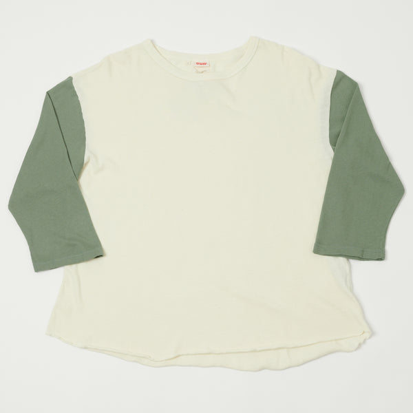 Ecru Crop Baseball Jersey