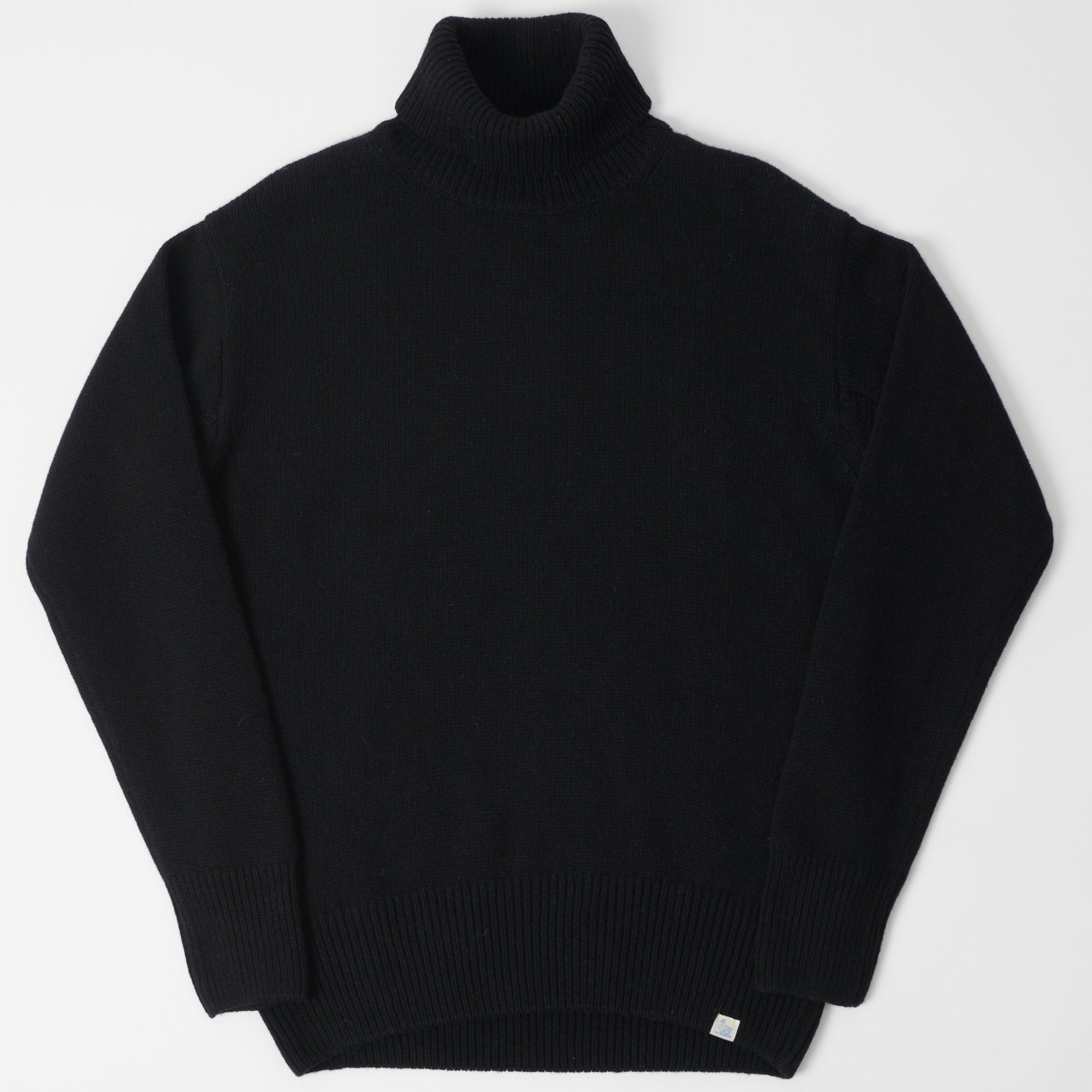 Merz b. Schwanen LOCT01 Turtleneck Knit Pullover - Deep Black | SON OF ...