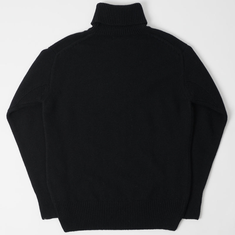 Merz b. Schwanen LOCT01 Turtleneck Knit Pullover - Deep Black