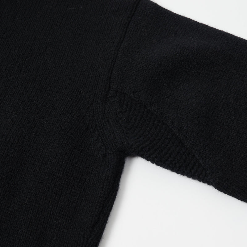 Merz b. Schwanen LOCT01 Turtleneck Knit Pullover - Deep Black