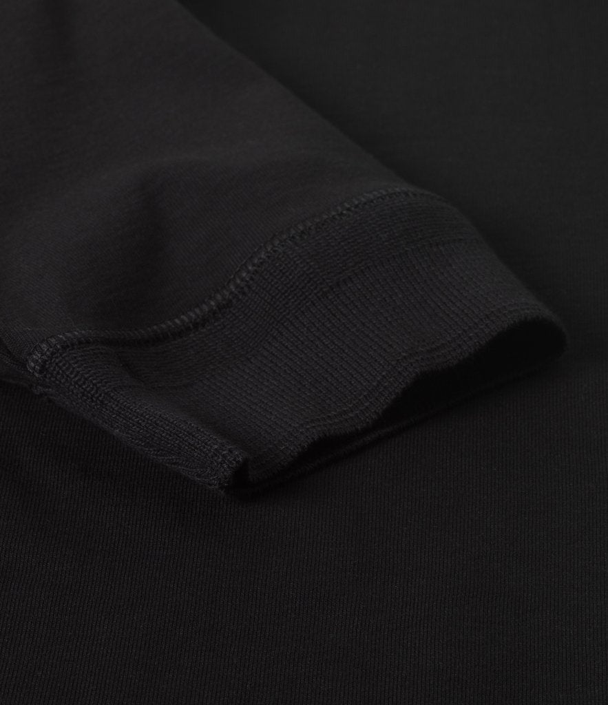 Merz b. Schwanen 207 Short Sleeve Henley - Deep Black