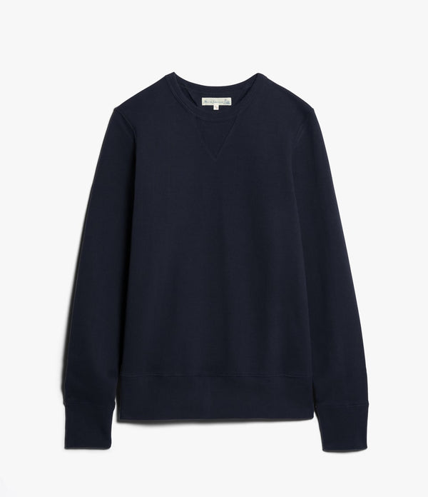 Merz b. Schwanen 346 Crew Neck Sweatshirt - Night Blue