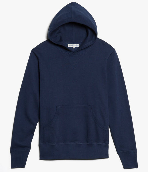 Merz b. Schwanen 382 Hooded Sweatshirt - Ink Blue – SON OF A STAG Merz b. Schwanen 382 Hooded Sweatshirt - Ink Blue – SON OF A STAG