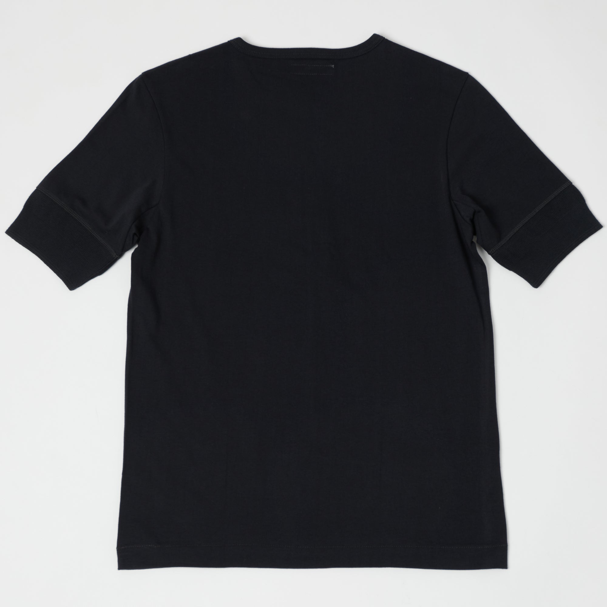 Merz b. Schwanen 207 Short Sleeve Henley - Charcoal