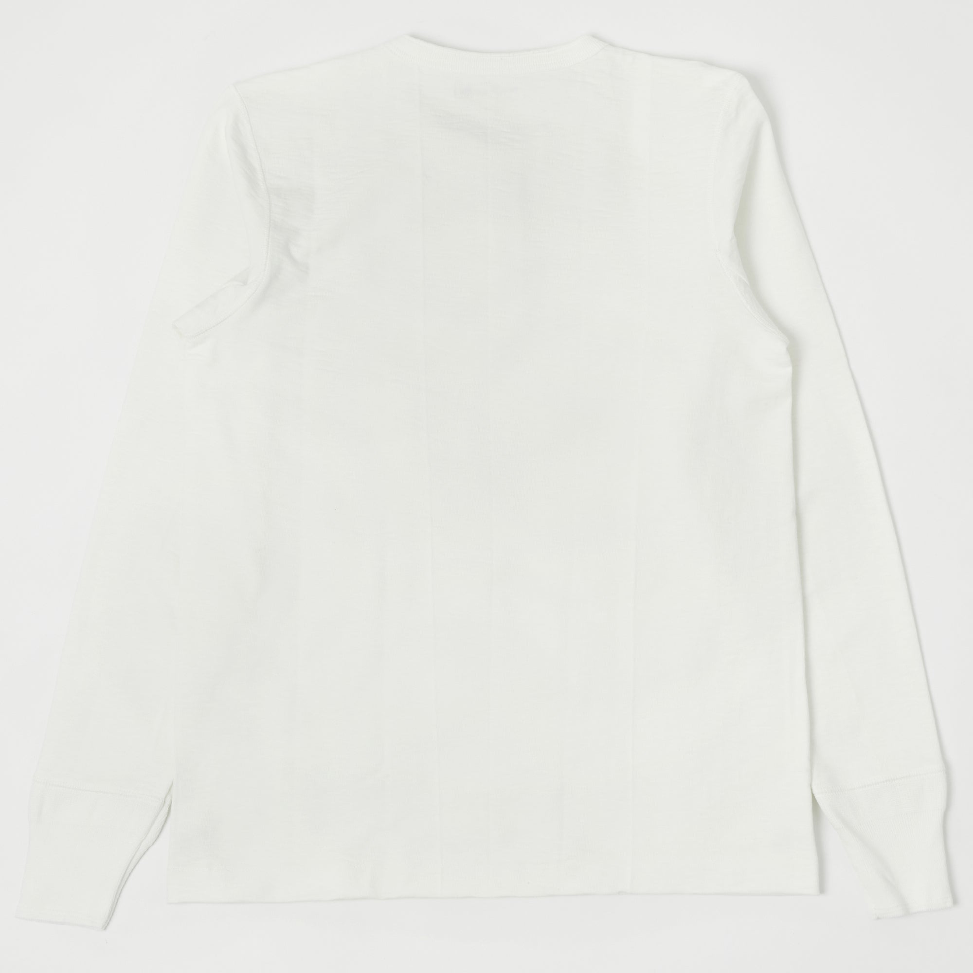 Merz b. Schwanen 2S04 Heavyweight Long Sleeve Henley - White