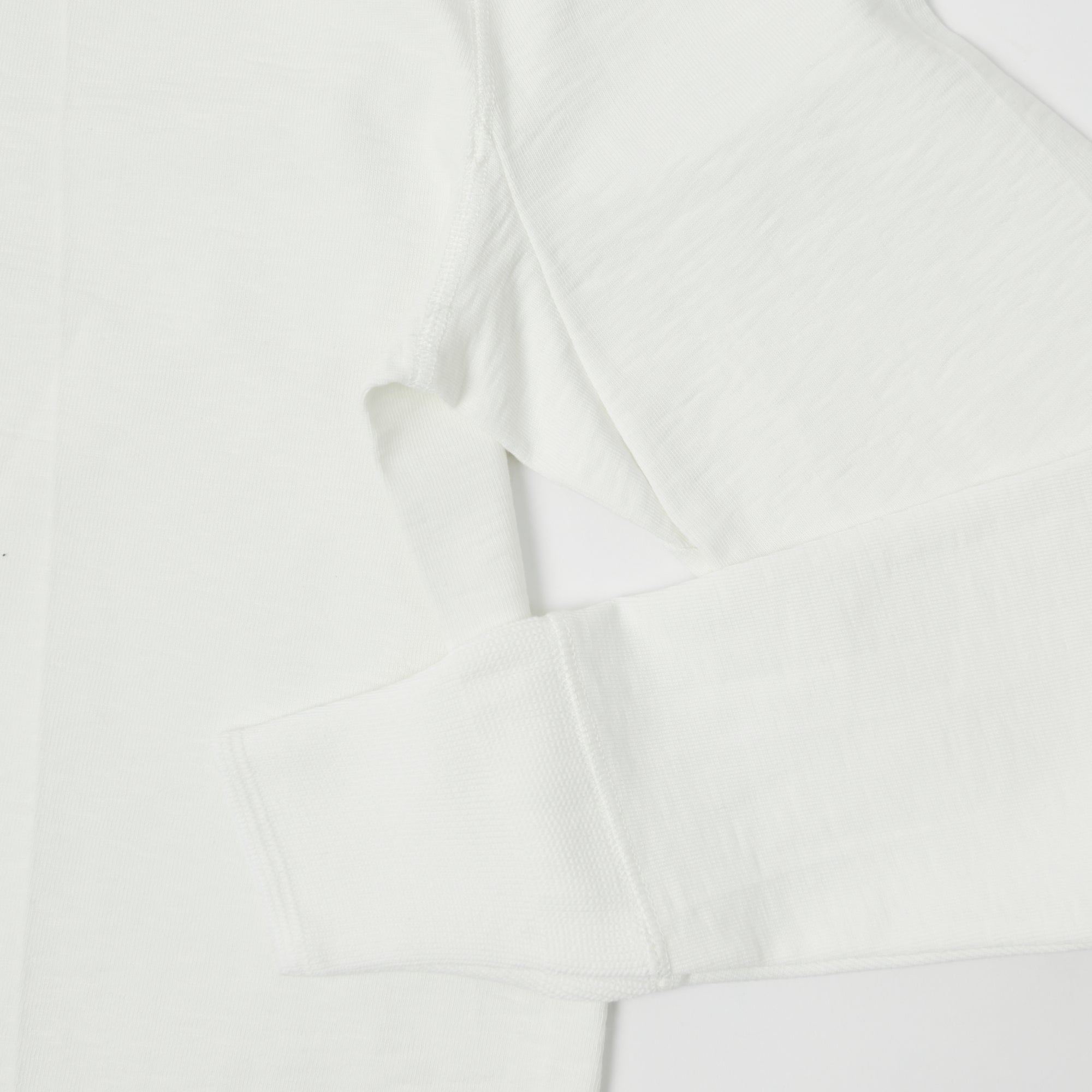 Merz b. Schwanen 2S04 Heavyweight Long Sleeve Henley - White