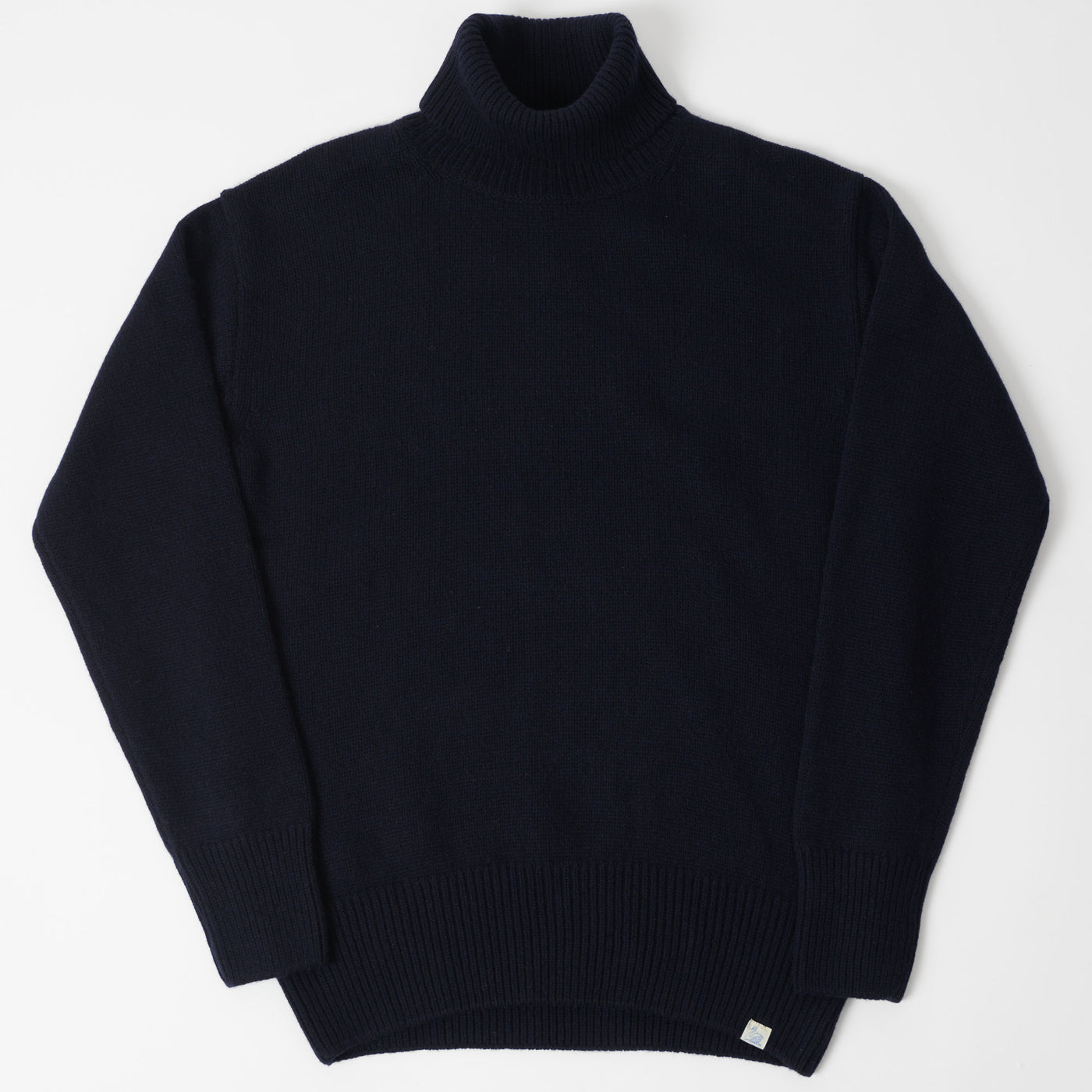Merz b. Schwanen 'Good Basics' Wool Cashmere Knit Turtleneck - Dark Navy