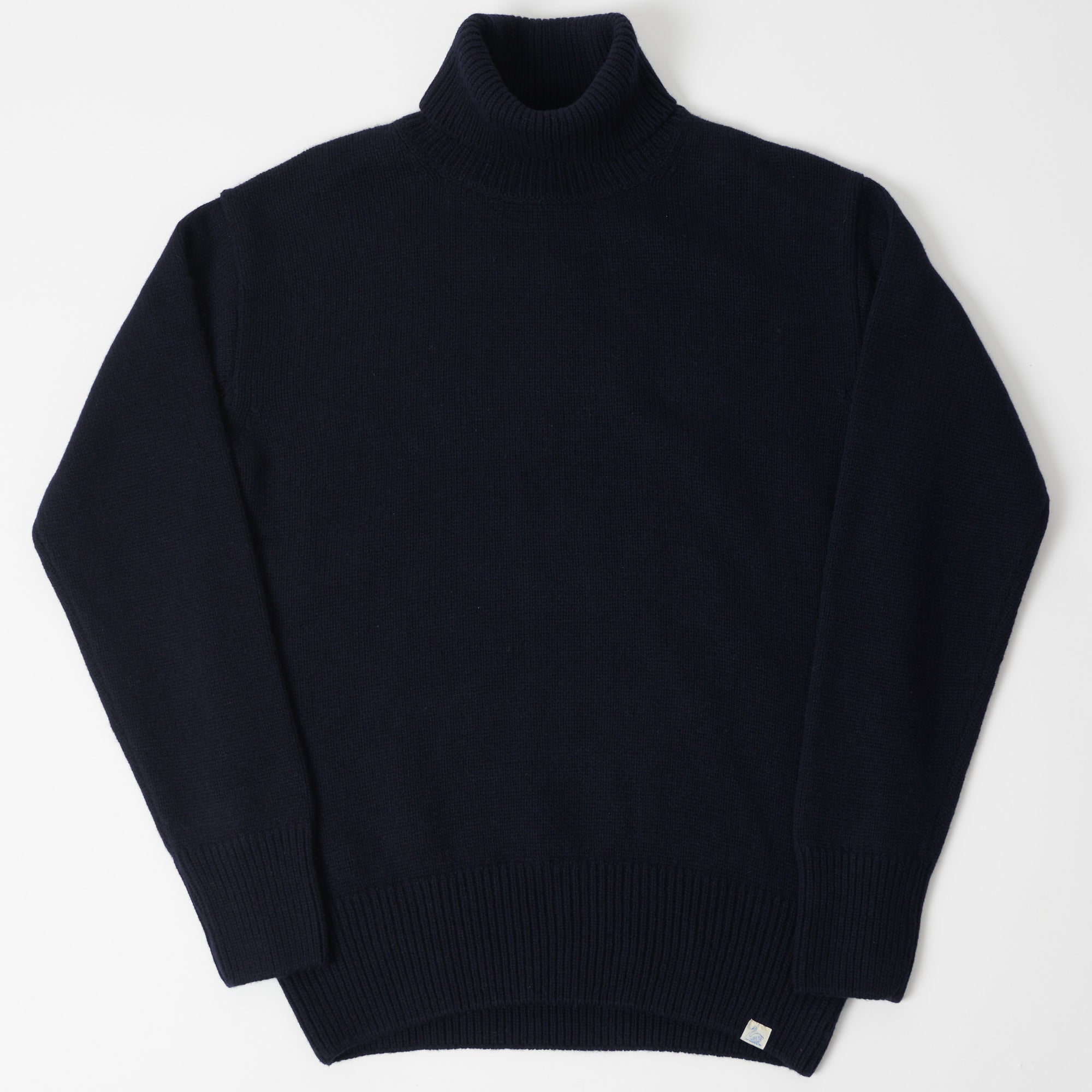 Merz b. Schwanen 'Good Basics' Wool Cashmere Knit Turtleneck - Dark Navy