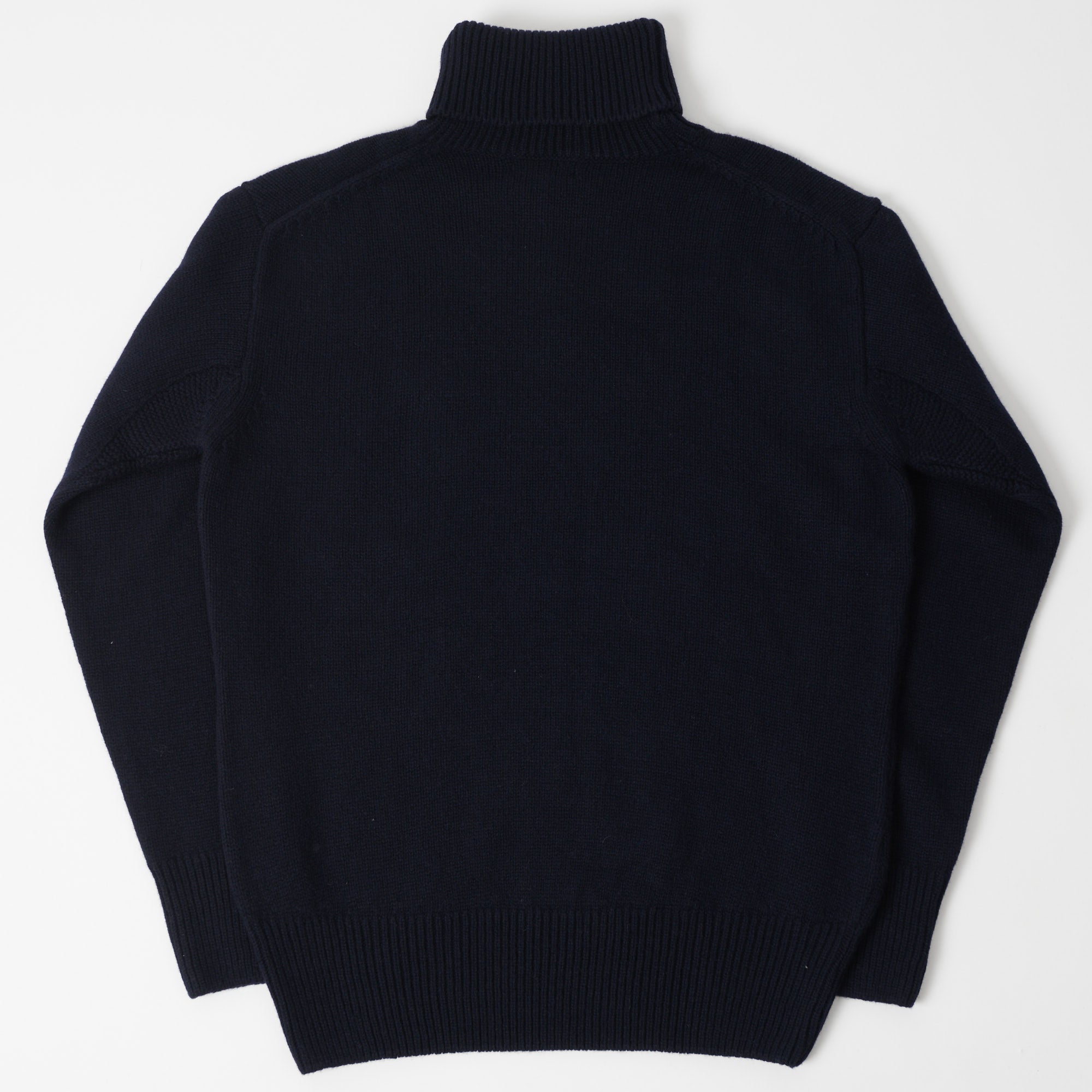 Merz b. Schwanen 'Good Basics' Wool Cashmere Knit Turtleneck - Dark Navy