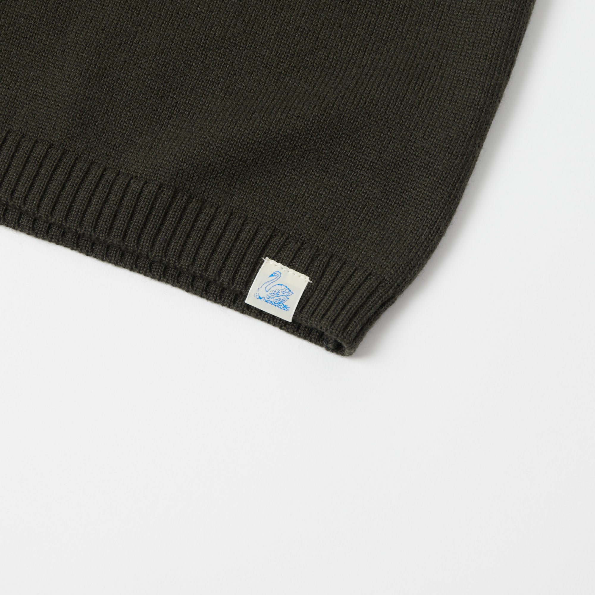 Merz b. Schwanen 'Good Basics' Oversized Merino Pullover - Army