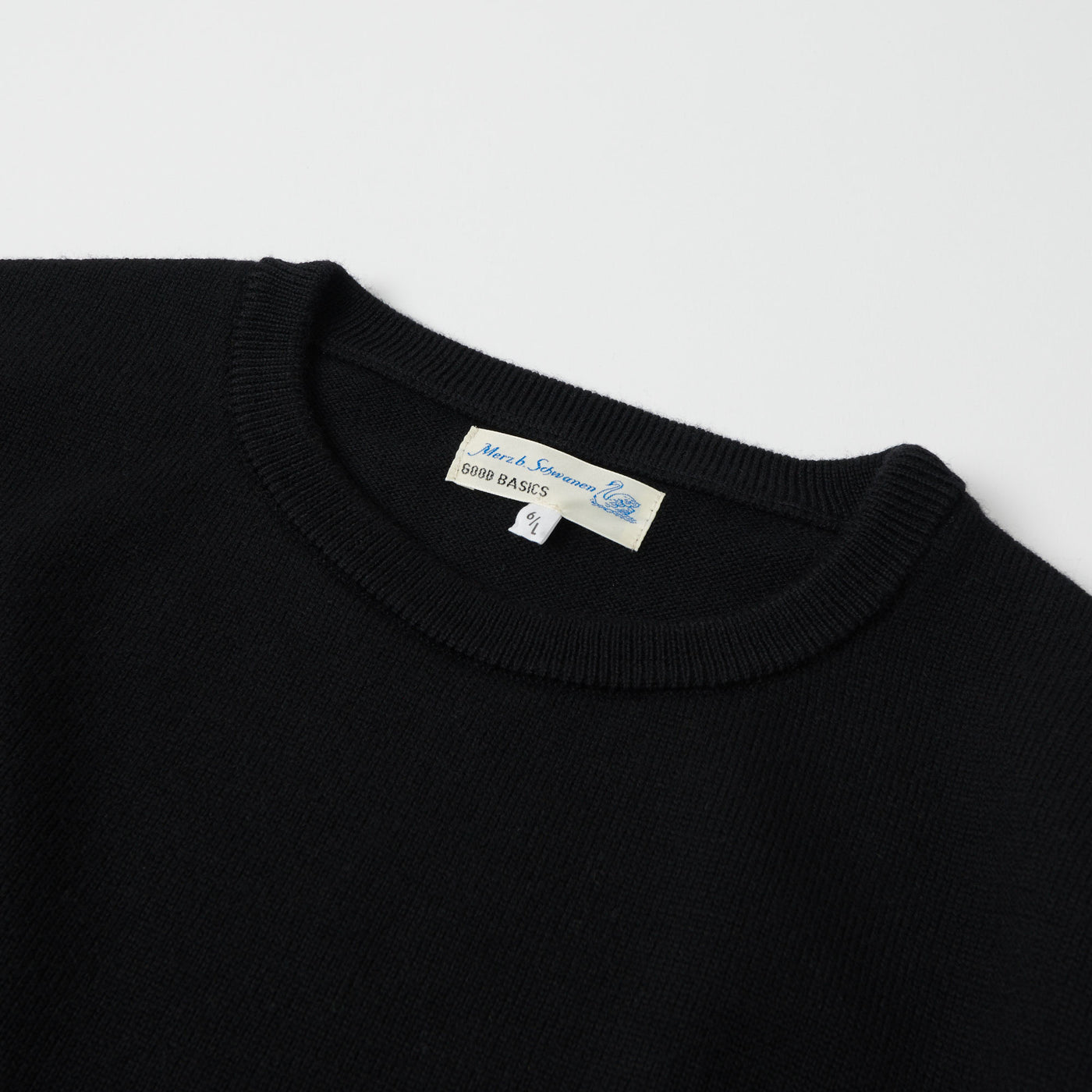 Merz b. Schwanen 'Good Basics' Oversized Merino Pullover - Deep Black